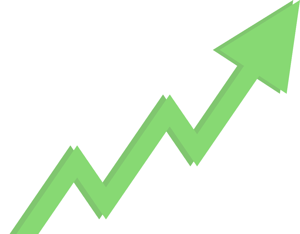Rising trend arrow